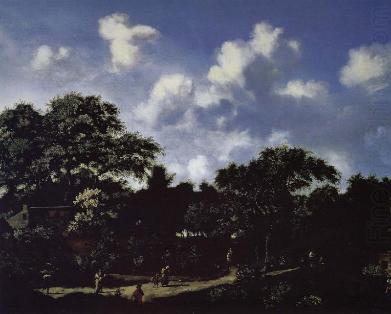 Jan van der Heyden The crossroads of the forest landscape china oil painting image